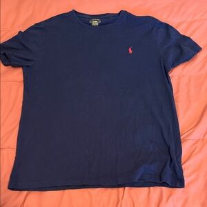 Polo by Ralph Lauren Navy Short-Sleeve Crewneck T-Shirt with Red Pony
